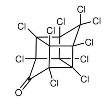 Kepone, Chlordecone, Perchloropentacyclo[5.3.0.02,6.03,9.04,8]decan-5-one