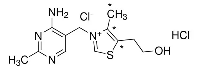 Thiamine hydrochloride, Aneurine hydrochloride, Vitamin B1 hydrochloride