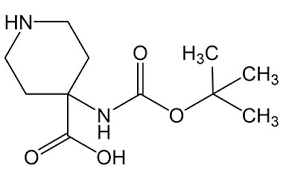 4-[(tert-butoxycarbonyl)amino]-4-piperidinecarboxylic acid
