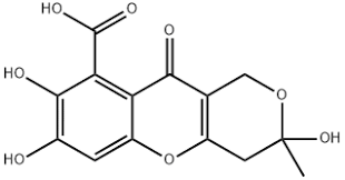 3,7,8-trihydroxy-3-methyl-10-oxo-4,10-dihydro-1H,3H-pyrano[4,3-b]chromene-9-carboxylic acid