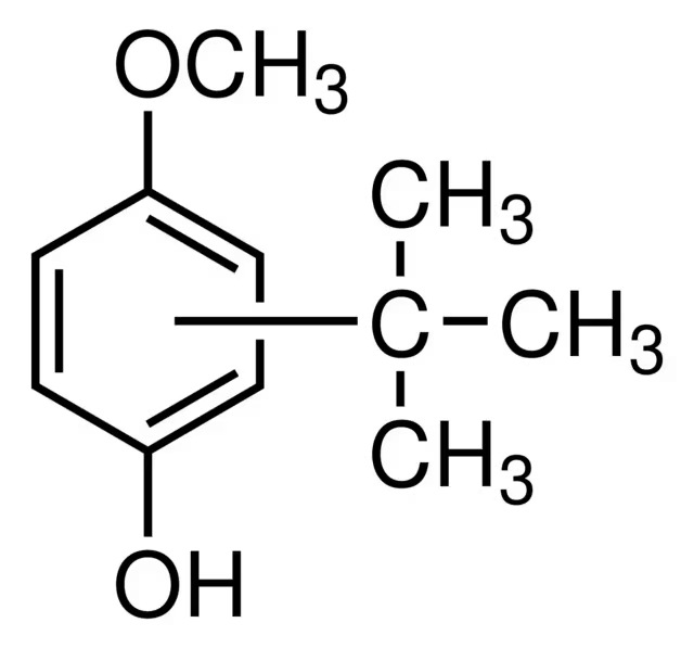 2(3)-t-Butyl-4-hydroxyanisole, 2(3)-t-Butylhydroquinone monomethyl ether, BHA