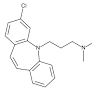 3-Chloro-N,N-dimethyl-5H-dibenz[b,f]azepine-5-propanamine, 3-(3-Chloro-5H-dibenzo[b,f]azepin-5-yl)-N,N-dimethylpropan-1-amine