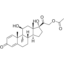 4-diene-3,20-dione,21-(acetyloxy)-9-fluoro-11,17-dihydroxy-pregna-(11-be;4-diene-3,20-dione,9-fluoro-11-beta,17,21-trihydroxy-pregna-21-acetate;9-alpha-fluoroprednisoloneacetate;9-fluoroprednisoloneacetate;9-fluorprednisoloneacetate;biorinil