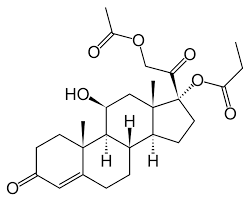 (11beta)-21-(acetyloxy)-11-hydroxy-3,20-dioxopregn-4-en-17-yl propionate