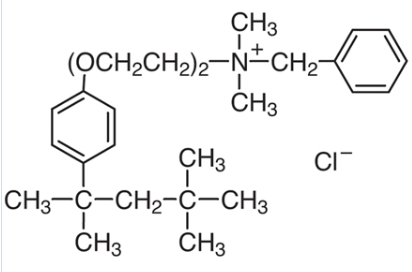 (Diisobutylphenoxyethoxyethyl)dimethylbenzylammonium chloride, Phemerol chloride