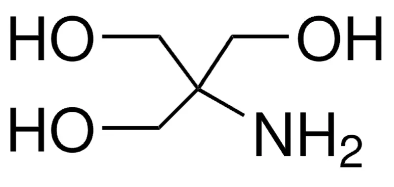 Trizma base, THAM, Tris base, Tris(hydroxymethyl)aminomethane, Trometamol.