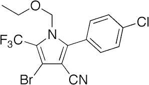 4-Bromo-2-(4-chlorophenyl)-1-(ethoxymethyl)-5-(trifluoromethyl)-1H-pyrrol-3-carbonitrile