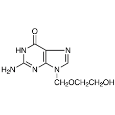 Acycloguanosine, 9-[(2-Hydroxyethoxy)methyl]guanine, Acyclovir