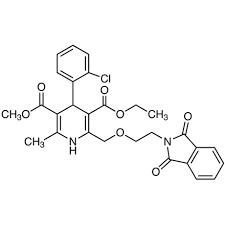 3-Ethyl 5-methyl (4RS)-4-(2-chlorophenyl)-2-[[2-(1,3-dioxo-1,3-dihydro-2H-isoindol-2-yl)ethoxy]methyl]-6-methyl-1,4-dihydropyridine-3,5-dicarboxylate, 3-Ethyl 5-methyl 4-(2-chlorophenyl)-2-{[2-(1,3-dioxoisoindolin-2-yl)ethoxy]methyl}-6-methyl-1,4-dihydrop