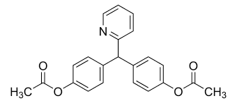 4,4α(2-pyridylmethylene)-bisphenol diacetate