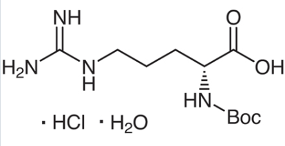 (2R)-5-{[amino(imino)methyl]amino}-2-[(tert-butoxycarbonyl)amino]pentanoic acid hydrochloride hydrate