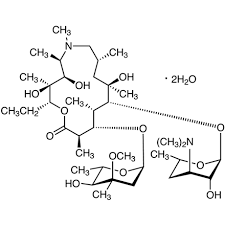 1-Oxa-6-azacyclopentadecan-15-one, 13-[(2,6-dideoxy-3-C-methyl-3-O-methyl-alpha-L-ribo-hexopyranosyl)oxy]-2-ethyl-3,4,10- trihydroxy-3,5,6,8,10,12,14-heptamethyl-11-[[3,4,6-trideoxy-3-(dimethylamino)-beta-D-xylohexopyranosyl]oxy]-, [2R-(2R, 3S, 4R, 5R, 8