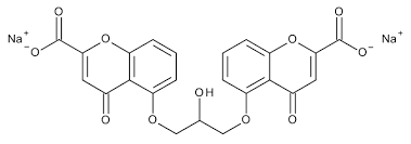 Cromolyn sodium salt, Cromoglycate, Cromoglycic acid