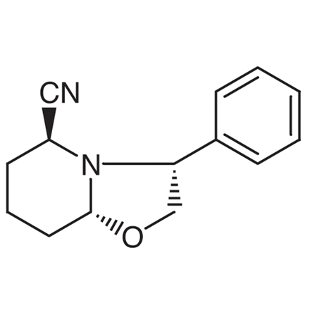 (-)-5-Cyano-3-phenyl-2,3,5,6,7,8-hexahydro-5H-oxazolo[3,2-a]pyridine