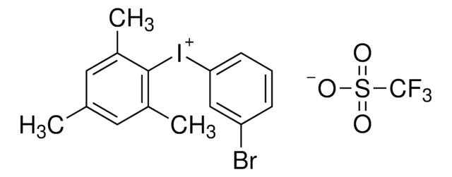 (3-Bromophenyl)(2,4,6-trimethylphenyl)iodonium trifluoromethanesulfonate, (3-Bromophenyl)mesityliodonium triflate