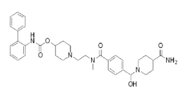 1-(2-(4-((4-Carbamoylpiperidin-1-yl)(hydroxy)methyl)-N methylbenzamido)ethyl)piperidin-4-yl [1,1'-biphenyl]-2-ylcarbamate