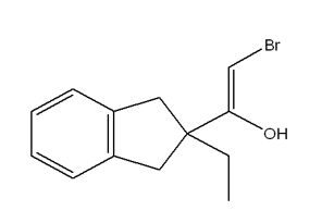 2-brome-1-(2-ethyl-2,3-dihydro-1H-inden-2-yl) ethen-1-ol