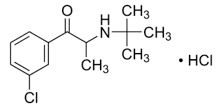 Bupropion hydrochloride, (±)-2-(tert-Butyl amino)-1-(3-chlorophenyl)propan-1-one, (±)-1-(3-Chlorophenyl)-2-[(1,1-dimethylethyl)amino]-1-propanone hydrochloride