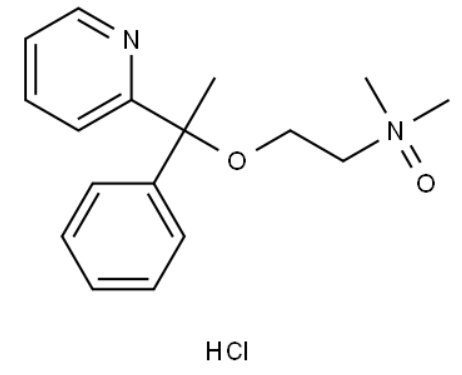 Doxylamine N-Oxide (HCl salt), (R)-N,N-Dimethyl-2-(1-phenyl-1-(pyridin-2-yl)ethoxy)ethan-1-amine oxide Hydrochloride