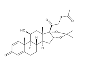 2-[(4aS,4bR,5S,6aS,6bS,9aR,10aS,10bS)-4b-fluoro-5-hydroxy-4a,6a,8,8-tetramethyl-2-oxo-2,4a,4b,5,6,6a,9a,10,10a,10b,11,12-dodecahydro-6bH-naphtho[2',1':4,5]indeno[1,2-d][1,3]dioxol-6b-yl]-2-oxoethyl acetate