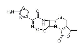(Z)-2-(2-Aminothiazol-4-yl)-2-(hydroxyimino)-N-{(3RS,5aR,6R)-3-methyl-1,7-dioxo-1,3,4,5a,6,7- hexahydroazeto[2,1-b]furo[3,4-d][1,3]thiazin-6-yl}acetamide