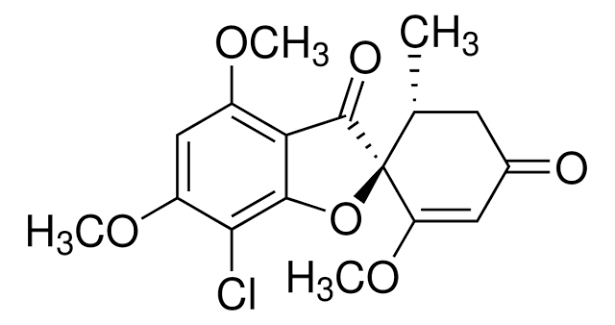 Griseofulvin, (2S)-trans-7-Chloro-2?,4,6-trimethoxy-6αmethylspiro(benzofuran-2[3H],1α[2]cyclohexene)-3,4αdione