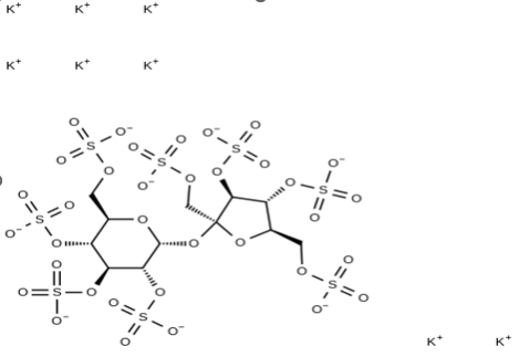 potassium 2-((3,4-bis(sulfonatooxy)-2,5-bis((sulfonatooxy)methyl)tetrahydrofuran-2-yl)oxy)-6-((sulfonatooxy)methyl)tetrahydro-2H-pyran-3,4,5-triyl tris(sulfate)