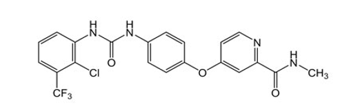 4-[4-[[2-Chloro-3-(trifluoromethyl)phenyl]carbamoylamino]phenoxy]-N-methylpyridine-2-carboxamide