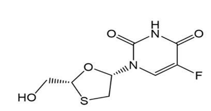 5-fluoro-1-((2R,5S)-2-(hydroxymethyl)-1,3-oxathiolan-5-yl)pyrimidine-2,4(1H,3H)-dione