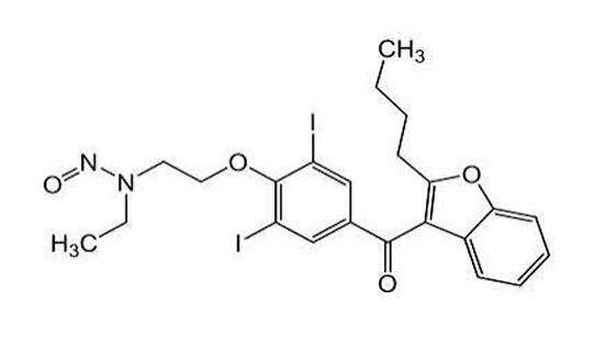 N-(2-(4-(2-butylbenzofuran-3-carbonyl)-2,6-diiodophenoxy)ethyl)-N-ethylnitrous amide