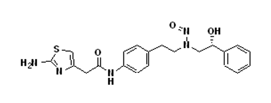 (R)-2-(2-Aminothiazol-4-yl)-N-(4-(2-((2-hydroxy-2-phenylethyl)(nitroso)amino)ethyl)phenyl)acetamide